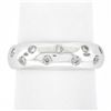 Image 8 : 14K Gold 0.18 ctw Round Brilliant Burnish Set Diamond 5.9mm Polished Stack Band