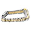 Image 8 : Rolex Ladies Quickset Sapphire 18K Two Tone Champagne Roman Diamond And Emerald