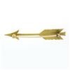 Image 3 : Antique Art Nouveau Solid 14k Yellow Gold Detailed Seed Pearl Arrow Pin Brooch