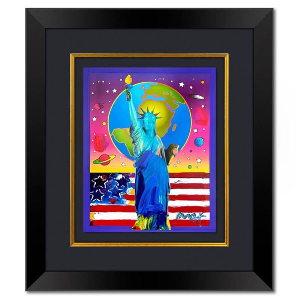 Liberty, Earth and Flag by Peter Max