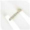 Image 3 : NEW 18k Yellow Gold 2.0 ctw French Cut Channel Diamond Stack Wedding Band Ring