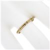Image 3 : Antique 14k Yellow Gold Detailed Engraved Floral Work Eternity Stack Band Ring
