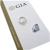 Image 9 : 14k TT Gold 1.61 ctw GIA Rectangular Diamond Solitaire w/ Accents Engagement Rin