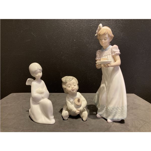 3 Lladro and NAO Figurines