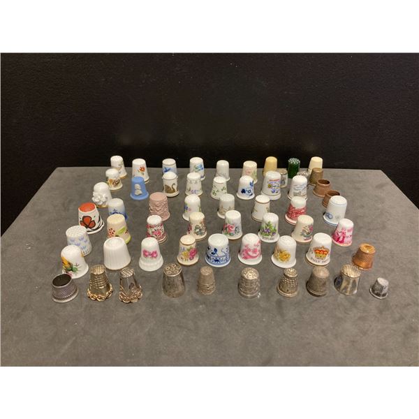 Large Collection of Vintage Thimbles