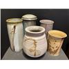 Image 1 : Five Studio Pottery Vase's