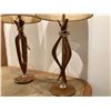 Image 2 : Matching Pair of MCM Teak Lamps