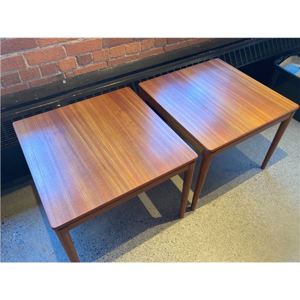 Solid Danish Teak Side Tables
