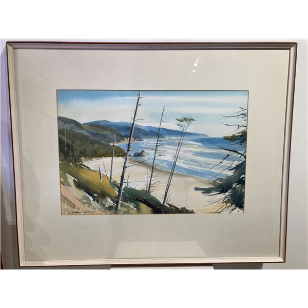 Brian Travers Smith Watercolour "Oregon Headlands"