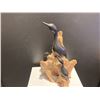 Image 2 : Cormorants Yellow Cedar Carved Bird Sculpture