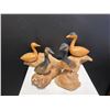 Image 1 : Three Hand Carved Bird Sculptures