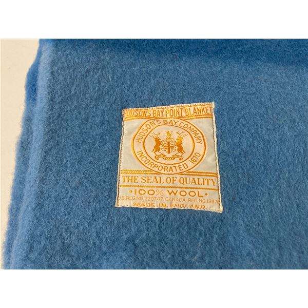Vintage Hudson Bay 3.5 Point Wool Blanket