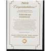 Image 2 : 2025 PIECES OF THE PAST - THOMAS EDISON RELIC CARD