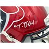 Image 2 : TANK DELL SIGNED HOUSTON TEXANS FULL SIZE FOOTBALL HELMET JSA COA