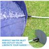 Image 5 : 1 Foldable 63" Large Dog/Kids Pool with Cover - Heavy Duty PVC Dog Swimming Pool - New