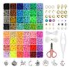 Image 1 : 1 Clay Bead Set for Bracelet Making (11800 PC Bead Kit) - 48 Colors - Brand New