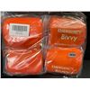 Image 2 : 4-Pack of Emergency Lightweight Outdoor Survival Blankets; 84" x 36" Size - Brand New