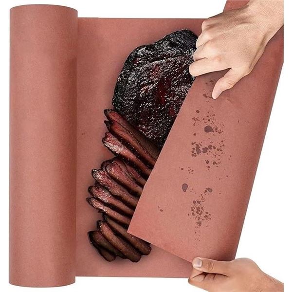2 Large Rolls of Pink Butcher Paper (12" x 175FT) for Meat, Cooking, Sublimation, Barbecue - New