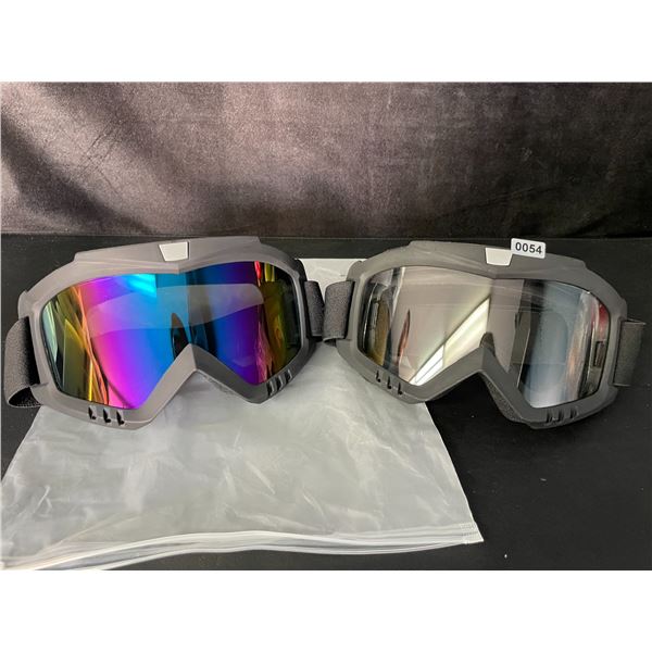 2-Pack of Adult Dirtbike/Motorcycle Goggles/ATV/Off-Roading Sport Goggles - New