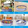 Image 8 : 1 Foldable 63" Large Dog/Kids Pool with Cover - Heavy Duty PVC Dog Swimming Pool - New