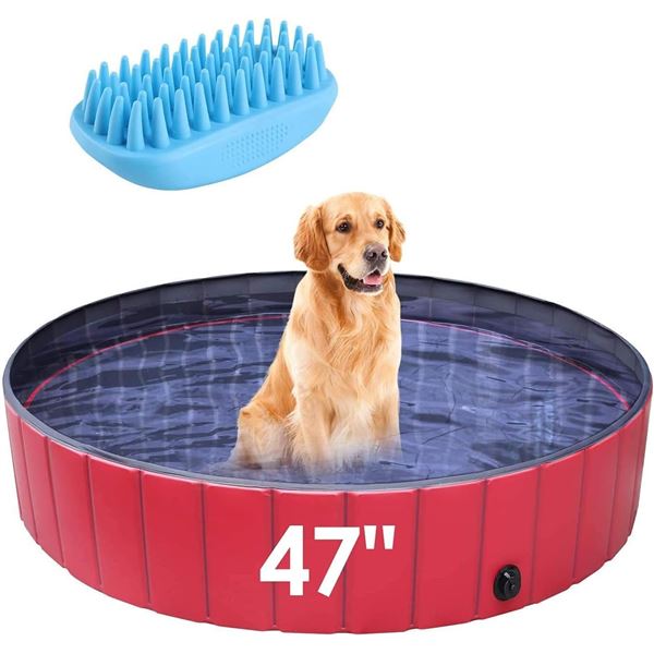 1 Portable Foldable 47" Dog/Kids Swimming Pool - New in Box