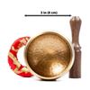 Image 2 : 2 Tibetan Singing Bowl Sets - 3.5" Handcrafted Tibetan Meditation/Chakra Bowls - New