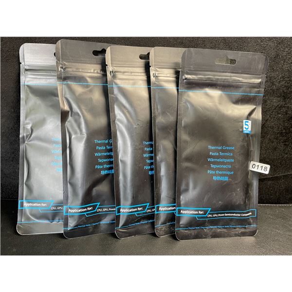 5 Packs of Thermal Paste for Repairing Electrical Components - New