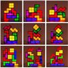 Image 5 : 1 LED 7-Colour Interlocking Tetris-Style 3D Block Night Light - Brand New
