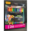 Image 1 : Prismacolor 36-Count Colored Pencils; Assorted Colors (Pastel/Metallics Included) Junior 4.0mm - New