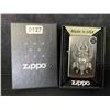 Image 1 : 1 ZIPPO Viking Warrior Design Genuine Zippo Chrome Pocket Lighter - New in Box!