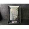 Image 2 : 1 ZIPPO Viking Warrior Design Genuine Zippo Chrome Pocket Lighter - New in Box!