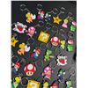 Image 3 : 2 Packs of Assorted Super Mario Bros. Keychains - 28PCS Each Pack - New