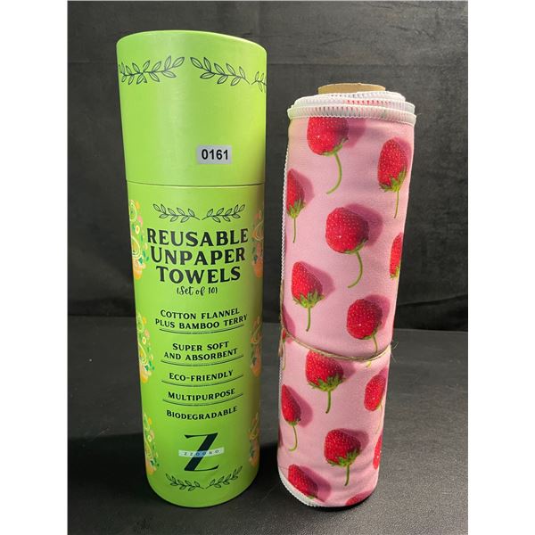 1 Pack of Zzooro Reusable Unpaper Towels (Set of 10) Cotton Flannel Plus Bamboo Terry - New