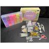 Image 2 : 1 Clay Bead Set for Bracelet Making (11800 PC Bead Kit) - 48 Colors - Brand New
