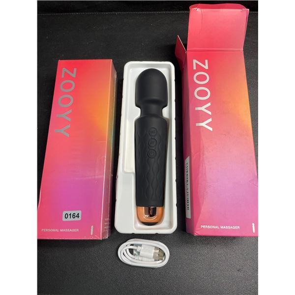 2 Zooyy Personal Body Massagers/Vibrator Sex Toys; Quiet/Waterproof/Rechargeable - New