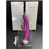 Image 1 : 2 Rabbit-Style Vibrator Sex Toys/Personal Massagers for Women - Purple - Rechargeable - New