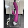 Image 2 : 2 Rabbit-Style Vibrator Sex Toys/Personal Massagers for Women - Purple - Rechargeable - New