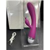 Image 2 : 2 Rabbit-Style Vibrator Sex Toys/Personal Massagers for Women - Purple - Rechargeable - New