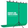 Image 3 : 1 Coliflor T-Shape Portable Photography Backdrop Stand Kit - 8FT x 5.2FT - Brand New Sealed