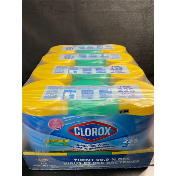 1 Case of Clorox Disinfecting Wipes; 12 Tubs Included! (900 Wipes Total) - New Sealed