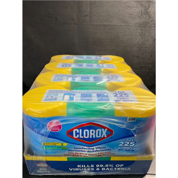 1 Case of Clorox Disinfecting Wipes; 12 Tubs Included! (900 Wipes Total) - New Sealed