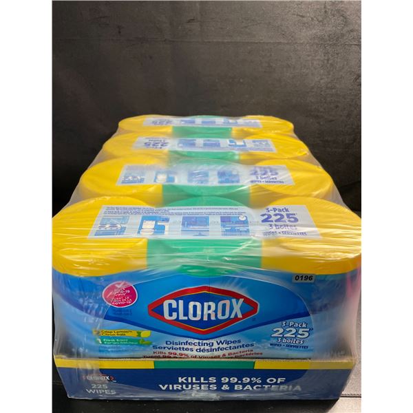 1 Case of Clorox Disinfecting Wipes; 12 Tubs Included! (900 Wipes Total) - New Sealed