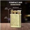 Image 8 : 1 Refillable Vintage Brass Trench Lighter w/ Permanent Match - Brand New