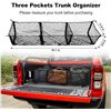 Image 2 : 1 Detachable Cargo Storage Net/Trunk Bed Organizer (59") with 3-Pockets - Brand New