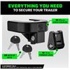 Image 8 : 1 RhinoUSA Heavy-Duty Trailer Hitch Lock Kit for RV/Camper/Trailer/Boat - Brand New!