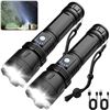 Image 1 : 2-Pack of PowerStyle LED High-Power Tactical Flashlights - Rechargeable/Waterproof - Brand New