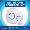 Image 2 : 1 Sadotech Wireless Doorbell Kit - Brand New