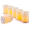 Image 5 : 6-Pack of LED Flameless Candles with Remote Control - Real Wax - New