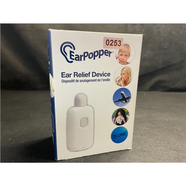 1 Ear Popper Ear Relief Device - Ear Pain Relief w/o Medication - Brand New!