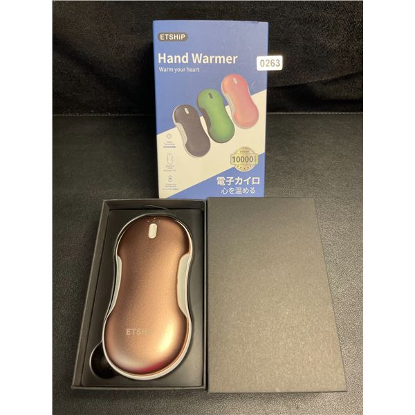 1 Portable Power Bank/Electric Hand Warmer (10,000mAh) - Rose Gold - New
